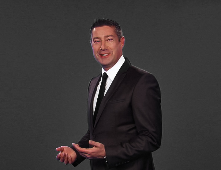 Presenter in einer Studioproduktion